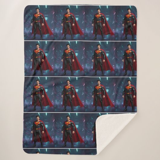 Abstract Watercolor Sherpa Blanket シェルパブランケット (正面)