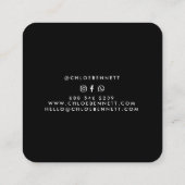 Abstract Watercolor Square スクエア名刺 (裏面)