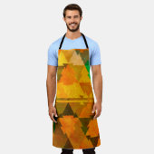 Abstract watercolor texture background. Oil painti エプロン (着用した状態)