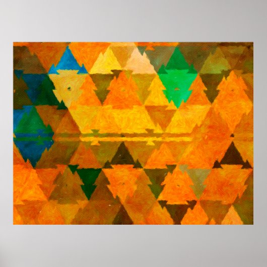 Abstract watercolor texture background. Oil painti ポスター (正面)