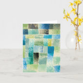 Abstract watercolor window by Paul Klee カード (黄色い花)