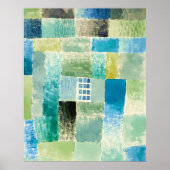 Abstract watercolor window by Paul Klee ポスター (正面)