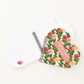 Abstract Watercolour Florals Notebook Clear ノートブック (内部)