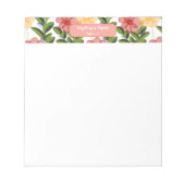 Abstract Watercolour Florals Notepad ノートパッド (正面)