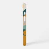 Abstract Wave and Sun iPhone 16ケース (左側面)