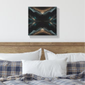 Abstract Wave Energy Canvas Art キャンバスプリント (インサイチュ (寝室))