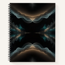 Abstract Wave Energy Spiral Notebook ノートブック