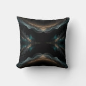 Abstract Wave Energy Throw Pillow クッション (正面)