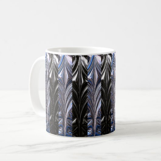 Abstract Wave Mug コーヒーマグカップ (正面左)