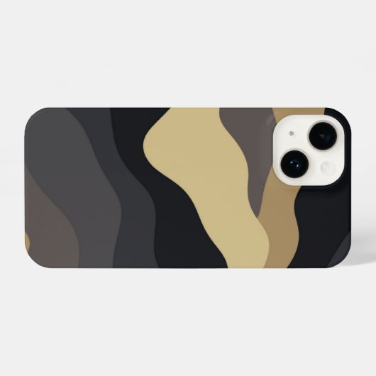 Abstract Wave Phone Case  iPhoneケース (裏面横)