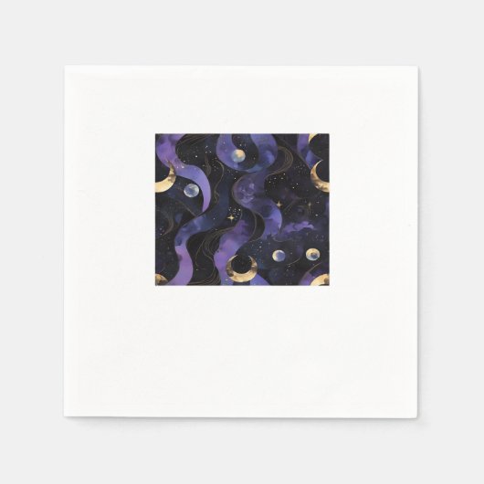 Abstract Whimsigoth Pattern Classic スタンダードカクテルナプキン (正面)