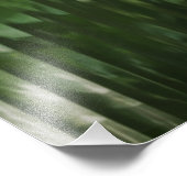 Abstract White Flowers through Reeded Glass フォトプリント (角)