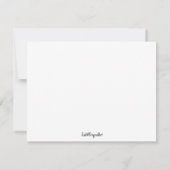 Abstract White Rose on black background card 招待状 (裏面)