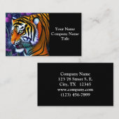 Abstract Wild  Majestic Predator Tiger 名刺 (正面/裏面)