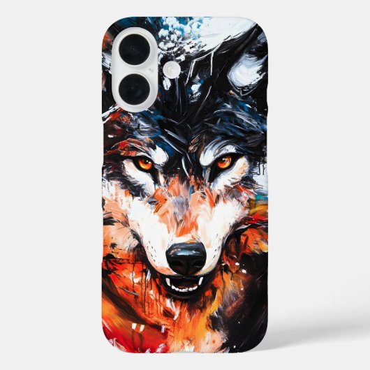 Abstract Wild Spirit Wolf Case-Mate iPhoneケース (裏面)
