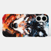 Abstract Wild Spirit Wolf Case-Mate iPhoneケース (裏面 (横))
