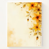 Abstract Wildflowers Floral Spiral-bound Journal ノートブック (裏面)