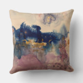 abstract with blue and pink pillow クッション (裏面)