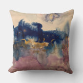 abstract with blue and pink pillow クッション (正面)