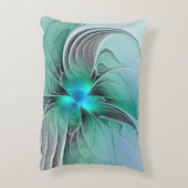 Abstract With Blue, Modern Fractal Art アクセントクッション (裏面(縦))