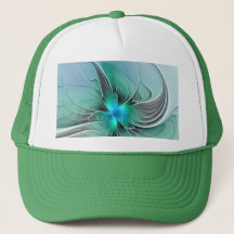 Abstract With Blue, Modern Fractal Art