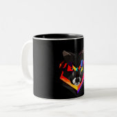 Abstract wolf mug ツートーンマグカップ (正面左)