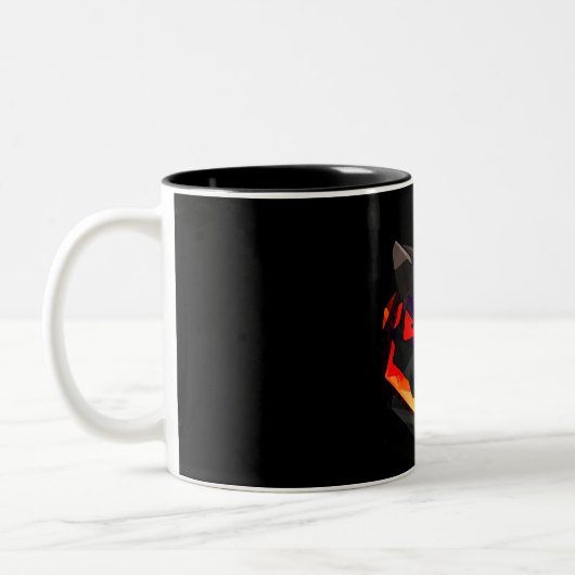 Abstract wolf mug ツートーンマグカップ (左)