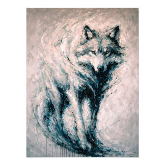 Abstract Wolf Painting フォトプリント