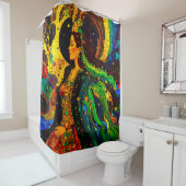 abstract woman 002 シャワーカーテン (インサイチュ)