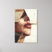 Abstract woman decorative frame キャンバスプリント (正面)