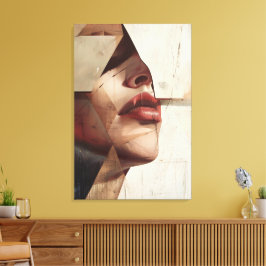 Abstract woman decorative frame キャンバスプリント