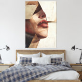 Abstract woman decorative frame キャンバスプリント (インサイチュ (寝室))