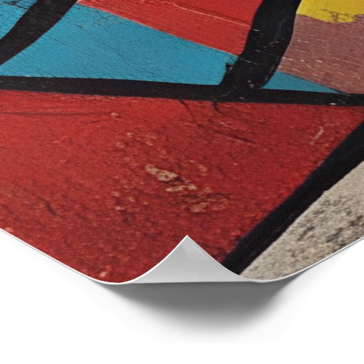 Abstract Woman Face ポスター (角)