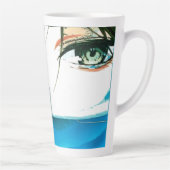 abstract women face カフェラテマグ (右)