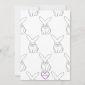 Abstract Wonderland Birthday Invitation 招待状 (裏面)