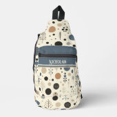 Abstract Woodlandカスタム名 スリングバッグ (正面)