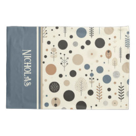 Abstract Woodlandカスタム名 枕カバー