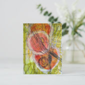 abstract words collage  ポストカード (スタンド正面)