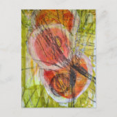 abstract words collage  ポストカード (正面)