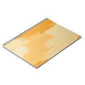 Abstract Yellow and Cream Paint Strokes  ノートブック (左側)
