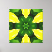 ABSTRACT YELLOW AND GREEN DRAWING. SAMER BRASIL. 3 キャンバスプリント (正面)