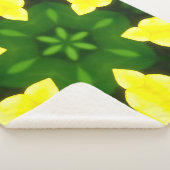 ABSTRACT YELLOW AND GREEN DRAWING. SAMER BRASIL. 3 シェルパブランケット (3/4)