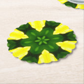 ABSTRACT YELLOW AND GREEN DRAWING. SAMER BRASIL. 3 ペーパーコースター (アングル)
