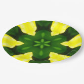 ABSTRACT YELLOW AND GREEN DRAWING. SAMER BRASIL. 3 ペーパープレート (アングル)