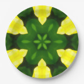 ABSTRACT YELLOW AND GREEN DRAWING. SAMER BRASIL. 3 ペーパープレート (正面)