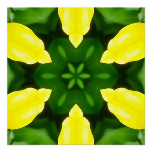 ABSTRACT YELLOW AND GREEN DRAWING. SAMER BRASIL. 3 ポスター (正面)