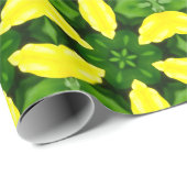 ABSTRACT YELLOW AND GREEN DRAWING. SAMER BRASIL. 3 ラッピングペーパー (ロールコーナー)