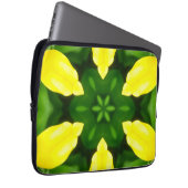 ABSTRACT YELLOW AND GREEN DRAWING. SAMER BRASIL. 3 ラップトップスリーブ (正面右)