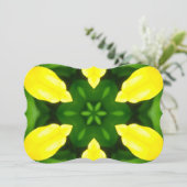 ABSTRACT YELLOW AND GREEN DRAWING. SAMER BRASIL. 3 招待状 (スタンド正面)