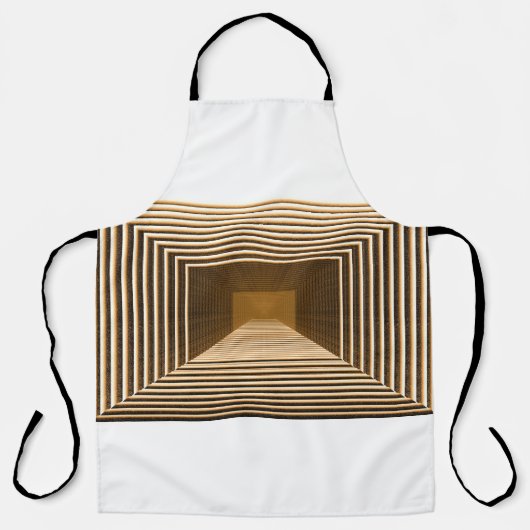 Abstract yellow pyramid includes in depth エプロン (正面)
